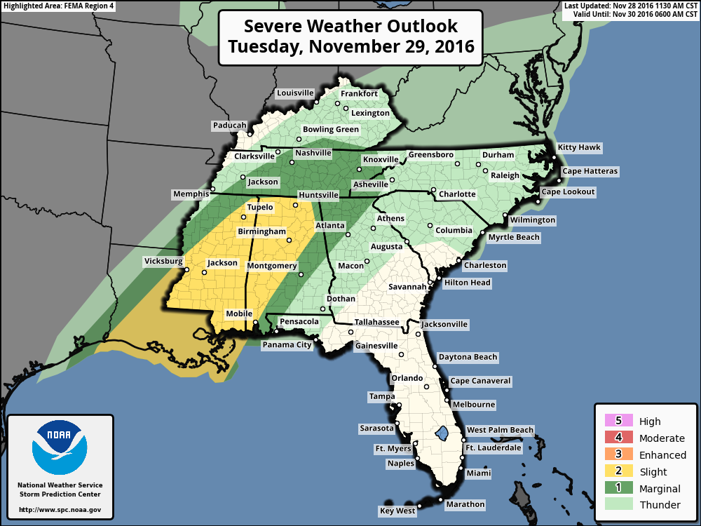 Update on the Ongoing Severe Weather Threat, Tomorrow's Severe Weather