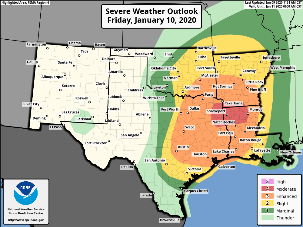 spc outlook 1 9 20 1 | Gulf Coast Storm Center